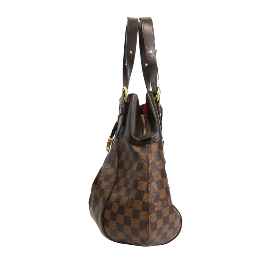 PREOWNED LOUIS VUITTON SISTINA GM DAMIER EBENE
