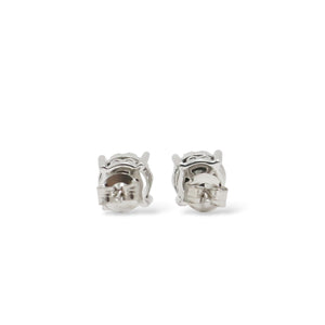 WHITE GOLD NATURAL DIAMONDS STUD EARRINGS