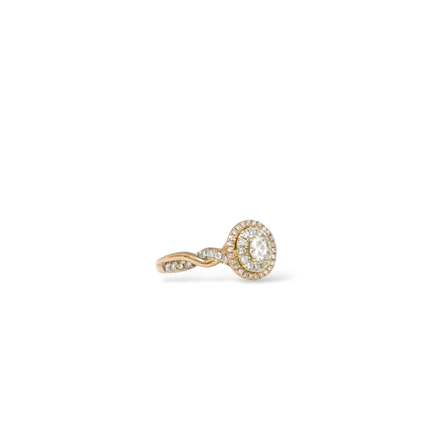 ROSE GOLD NATURAL DIAMONDS LADY'S RING