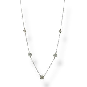 WHITE GOLD DIAMOND NECKLACE