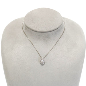 WHITE GOLD NATURAL DIAMONDS PENDANT WITH CHAIN