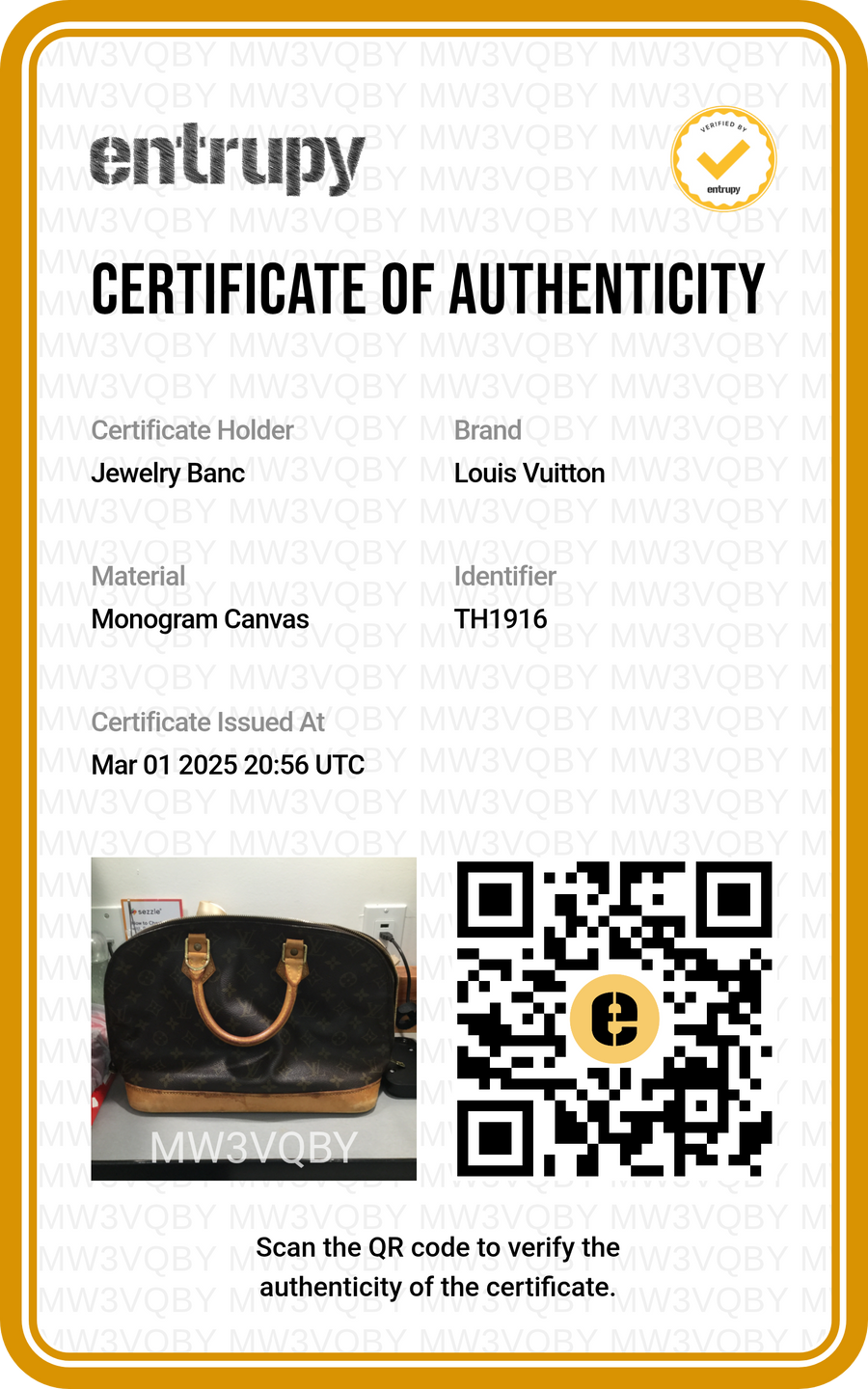 PREOWNED LOUIS VUITTON ALMA MM MONOGRAM