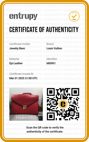 PREOWNED LOUIS VUITTON SERVIETTE CONSEILLER RED EPI