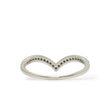 Load image into Gallery viewer, WHITE GOLD DIAMOND CHEVRON BAND
