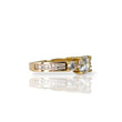 Load image into Gallery viewer, YELLOW GOLD LADY'S RING WITH CUBIC ZIRCONIA STONES
