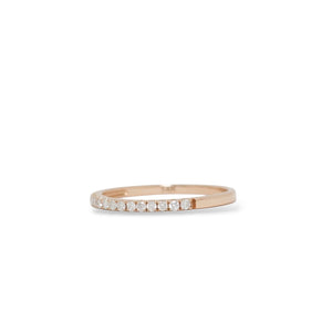 ROSE GOLD NATURAL DIAMOND ANNIVERSARY RING