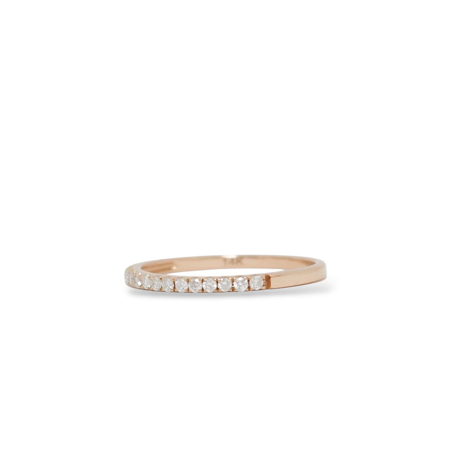 ROSE GOLD NATURAL DIAMOND ANNIVERSARY RING