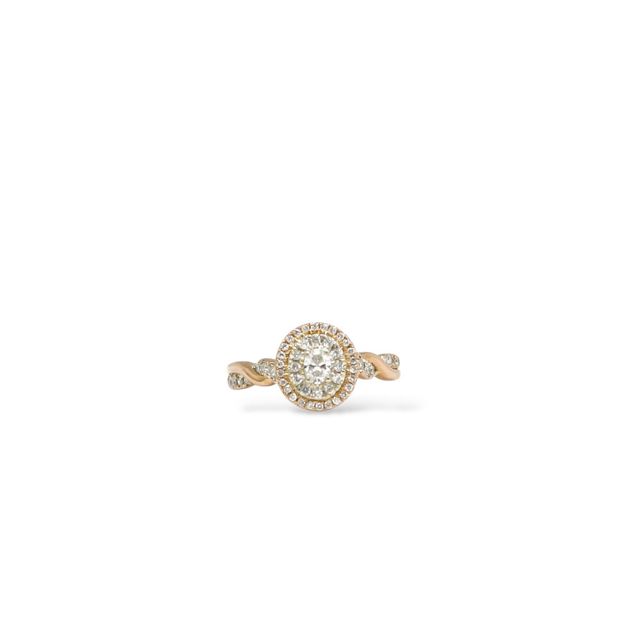 ROSE GOLD NATURAL DIAMONDS LADY'S RING