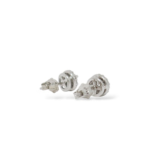 WHITE GOLD NATURAL DIAMOND STUD EARRINGS