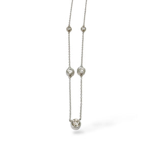 WHITE GOLD DIAMOND NECKLACE