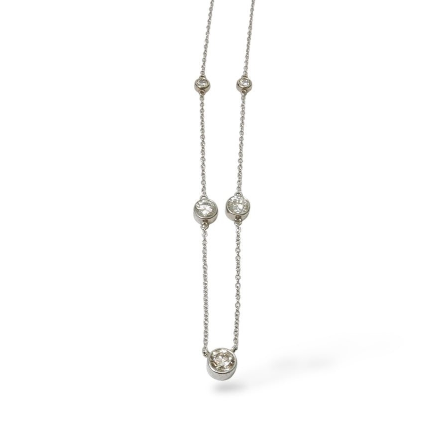 WHITE GOLD DIAMOND NECKLACE