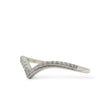 Load image into Gallery viewer, WHITE GOLD DIAMOND CHEVRON BAND
