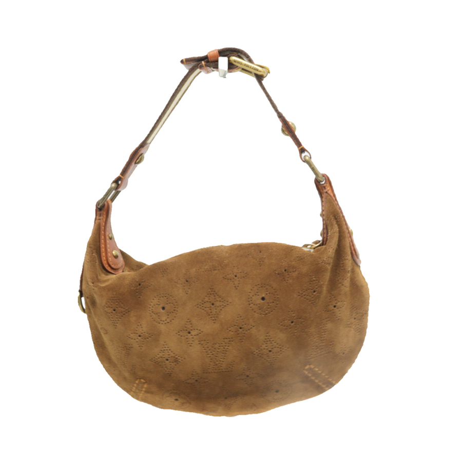 PREOWNED LOUIS VUITTON SUEDE PM CACAO MONOGRAM
