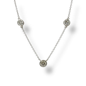 WHITE GOLD DIAMOND NECKLACE