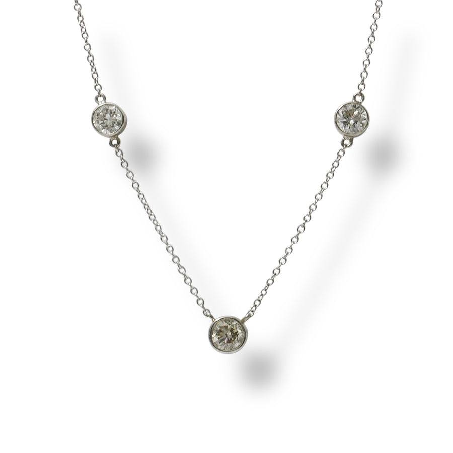 WHITE GOLD DIAMOND NECKLACE
