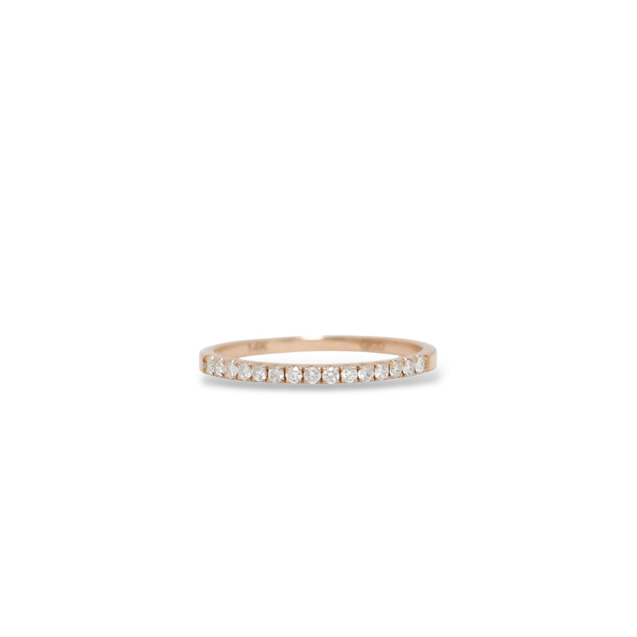 ROSE GOLD NATURAL DIAMOND ANNIVERSARY RING
