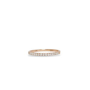 ROSE GOLD NATURAL DIAMOND ANNIVERSARY RING