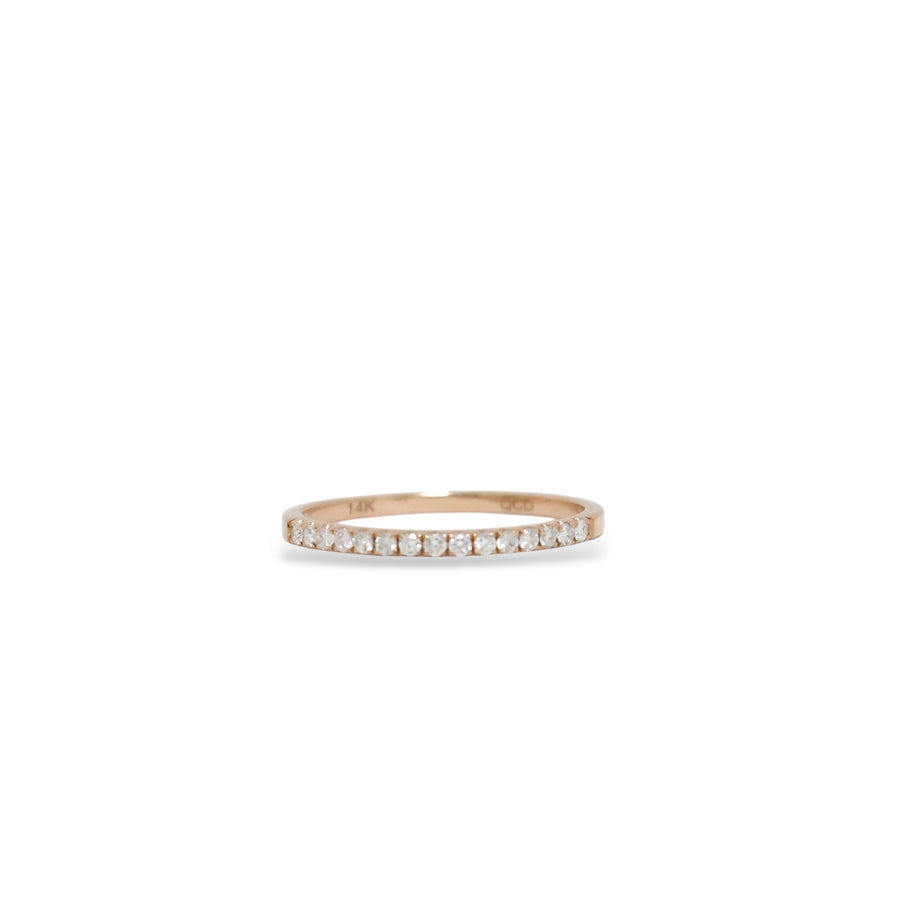ROSE GOLD NATURAL DIAMOND ANNIVERSARY RING