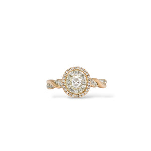 ROSE GOLD NATURAL DIAMONDS LADY'S RING