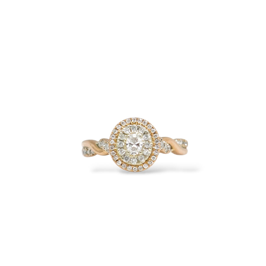 ROSE GOLD NATURAL DIAMONDS LADY'S RING