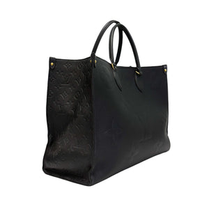 LOUIS VUITTON ONTHEGO GM MONOGRAM EMPREINTE LEATHER BLACK