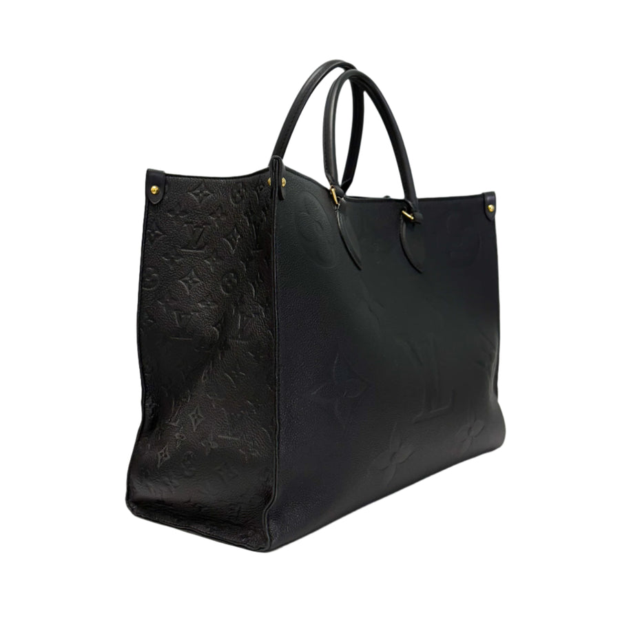 LOUIS VUITTON ONTHEGO GM MONOGRAM EMPREINTE LEATHER BLACK