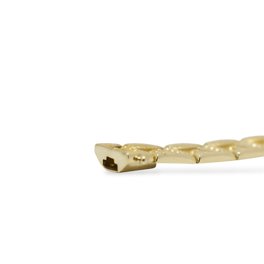 YELLOW GOLD GREEK LINK BRACELET