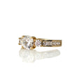 Load image into Gallery viewer, YELLOW GOLD LADY'S RING WITH CUBIC ZIRCONIA STONES
