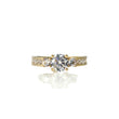 Load image into Gallery viewer, YELLOW GOLD LADY'S RING WITH CUBIC ZIRCONIA STONES
