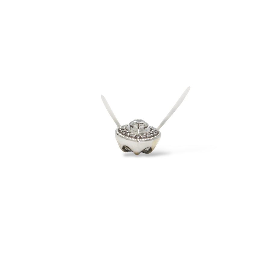 WHITE GOLD NATURAL DIAMONDS PENDANT WITH CHAIN