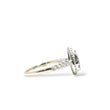 Load image into Gallery viewer, WHITE GOLD PEAR SHAPE CLUSTER DIAMOND RING
