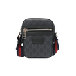 Load image into Gallery viewer, GUCCI BLACK GG SUPREME VERTICAL WEB MESSENGER
