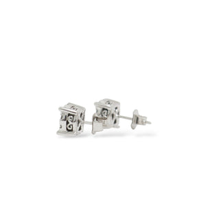 WHITE GOLD NATURAL DIAMONDS STUD EARRINGS
