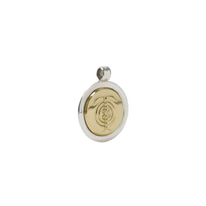 TIFFANY & CO.  COIN PENDANT SILVER & YELLOW GOLD COMBINED