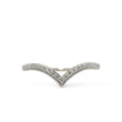 Load image into Gallery viewer, WHITE GOLD DIAMOND CHEVRON BAND
