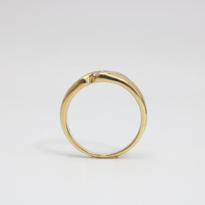 YELLOW GOLD MEN'S DIAMOND BAND