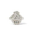 Load image into Gallery viewer, PLATINUM ART DECO COCKTAIL RING
