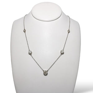 WHITE GOLD DIAMOND NECKLACE