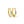 Load image into Gallery viewer, YELLOW GOLD HAMMERED HOOP EARRINGS
