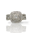 Load image into Gallery viewer, WHITE GOLD LADY'S CLUSTER RING WITH NATURAL DIAMONDS
