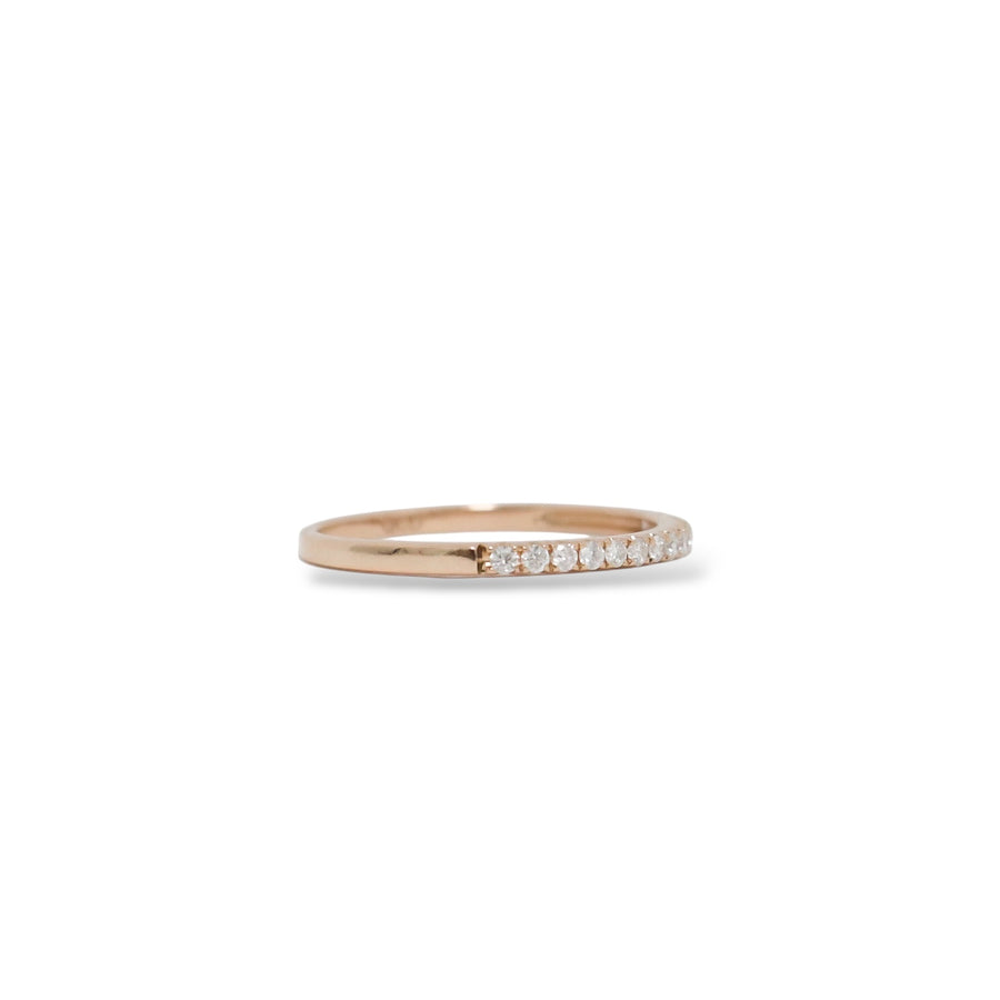 ROSE GOLD NATURAL DIAMOND ANNIVERSARY RING