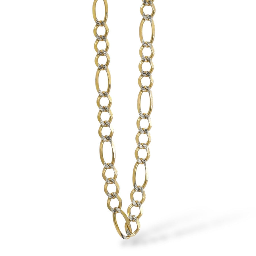YELLOW GOLD FIGARO LINK CHAIN