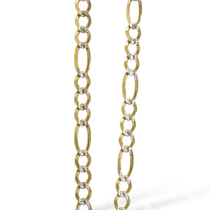 YELLOW GOLD FIGARO LINK CHAIN