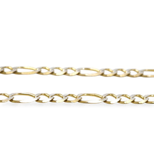 YELLOW GOLD FIGARO LINK CHAIN