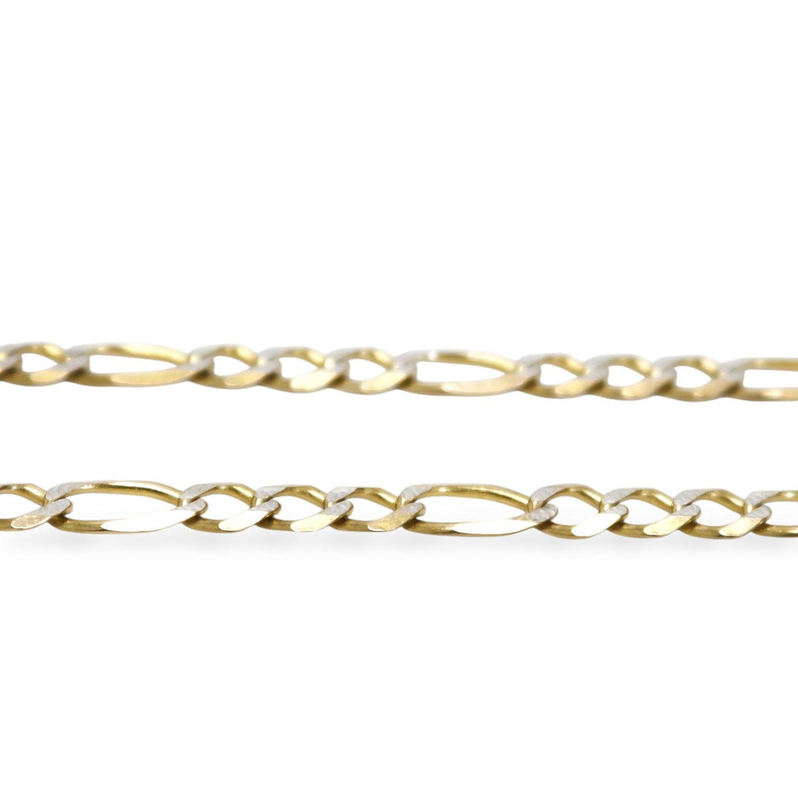 YELLOW GOLD FIGARO LINK CHAIN