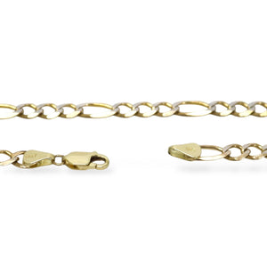YELLOW GOLD FIGARO LINK CHAIN