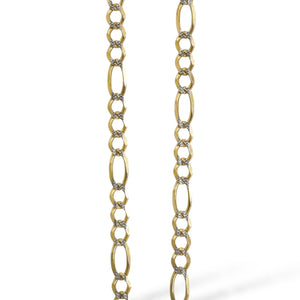 YELLOW GOLD FIGARO LINK CHAIN