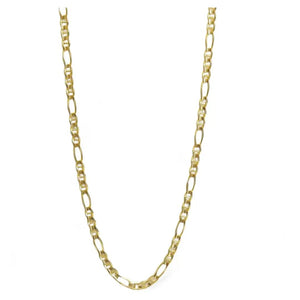 YELLOW GOLD FIGARO STYLE NECKLACE