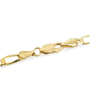 YELLOW GOLD FIGARO STYLE NECKLACE