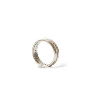 WHITE GOLD NATURAL DIAMONDS WEDDING BAND